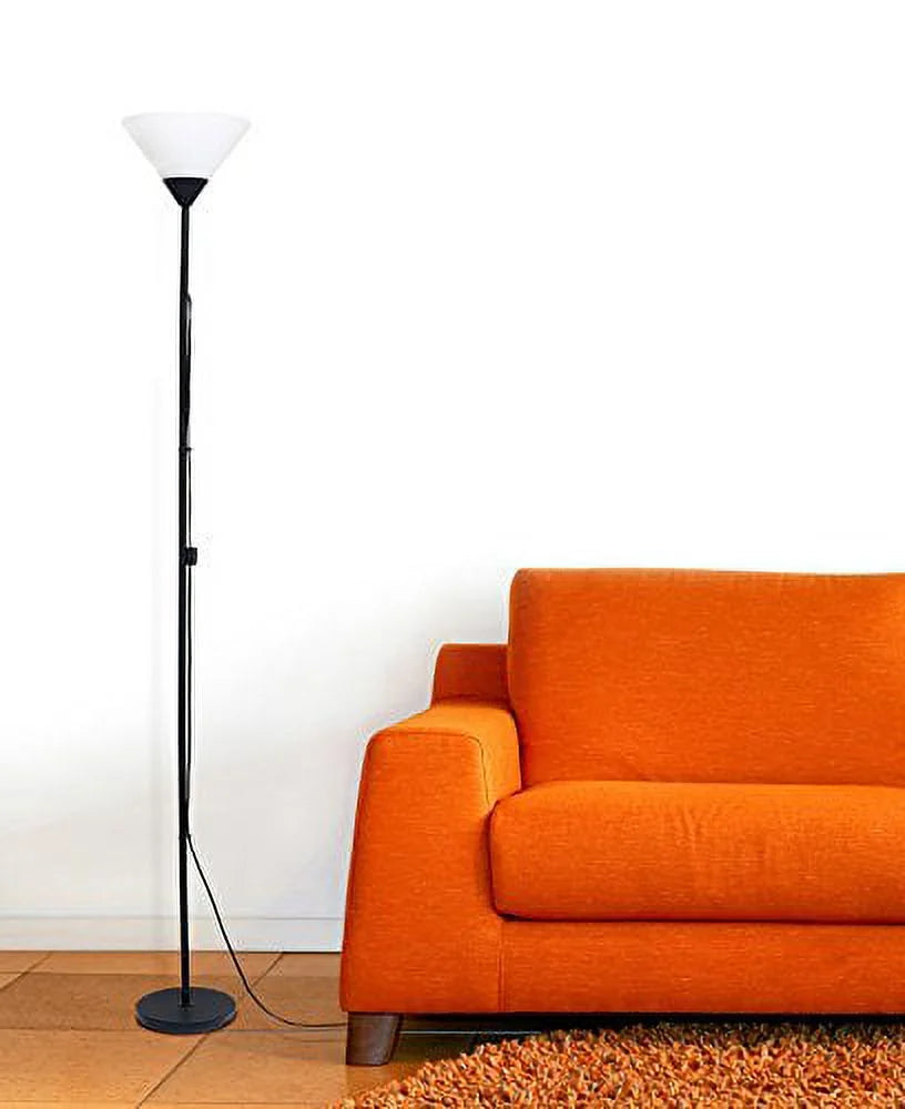 Black Torchiere Floor Lamp F4695