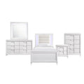 White Twin Platform 5PC Bedroom Set V17749
