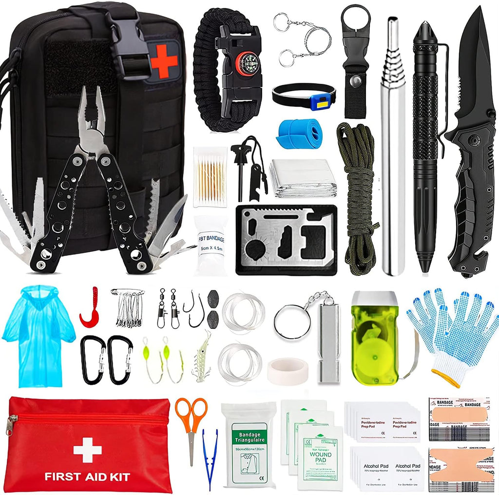 Survival First Aid Kit with MOLLE Pouch E68874