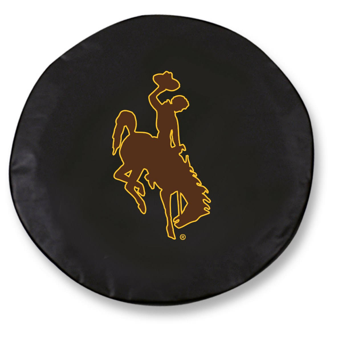 Black Vinyl Fitted Spare Car Tire Cover P25785