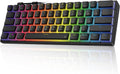 White 60% Mechanical Gaming Keyboard with PBT Pudding Keycaps H686862