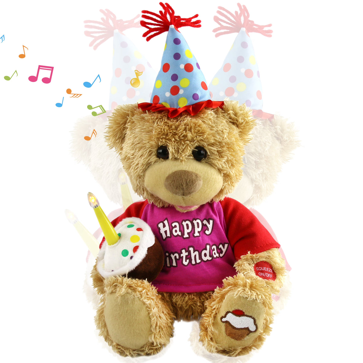 Brown 11'' Animated Stuffed Animal Singing Plush Toy U1960