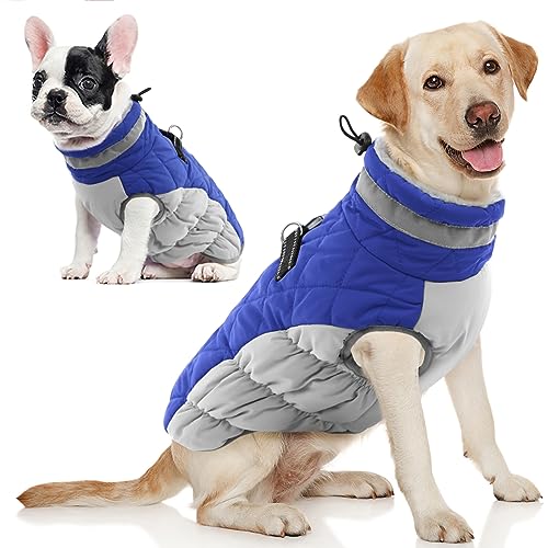 Red Dog Puffer Jacket with Harness O6265