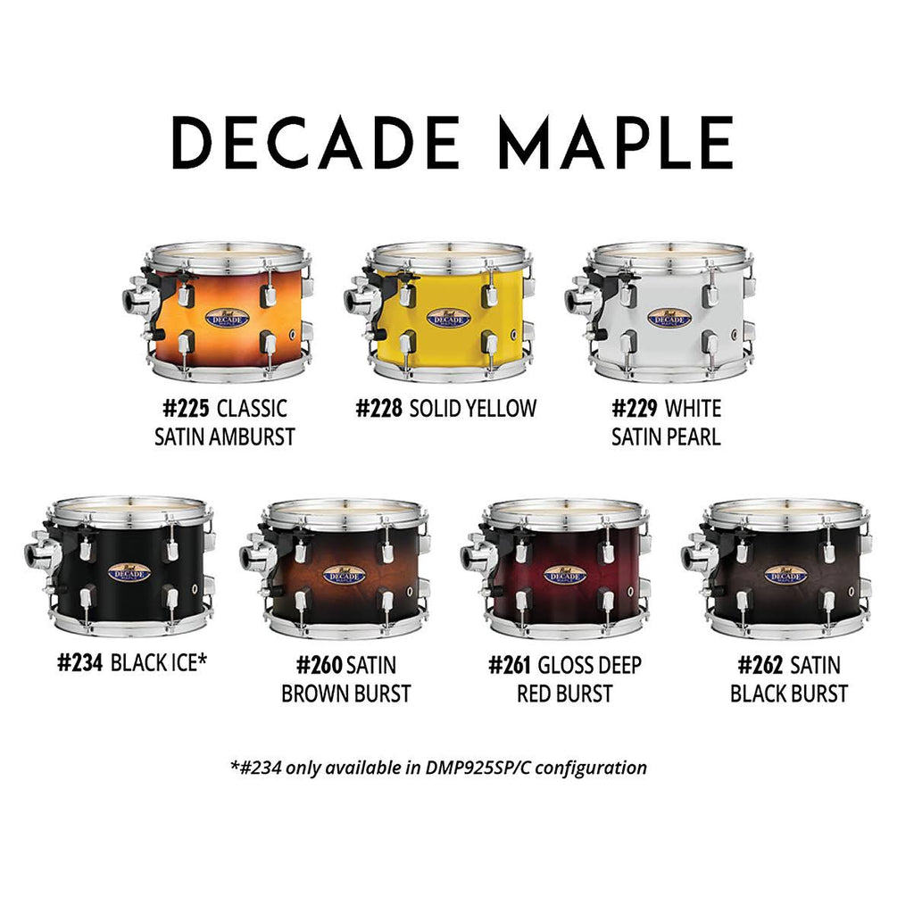 Satin Brown Burst Maple Floor Tom D7655