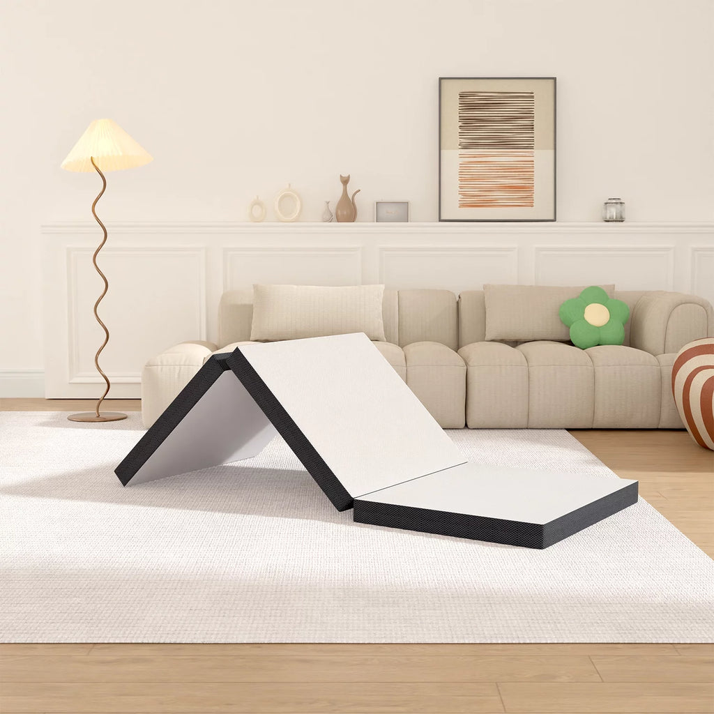 3 Inch Single Foldable Floor Mattress with Washable Cover J767157