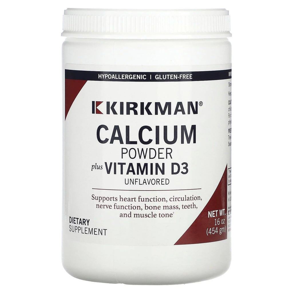 Calcium Powder Plus Vitamin D-3, Unflavored, 16 oz O357246