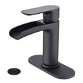 Matte Black Waterfall Bathroom Faucet S210