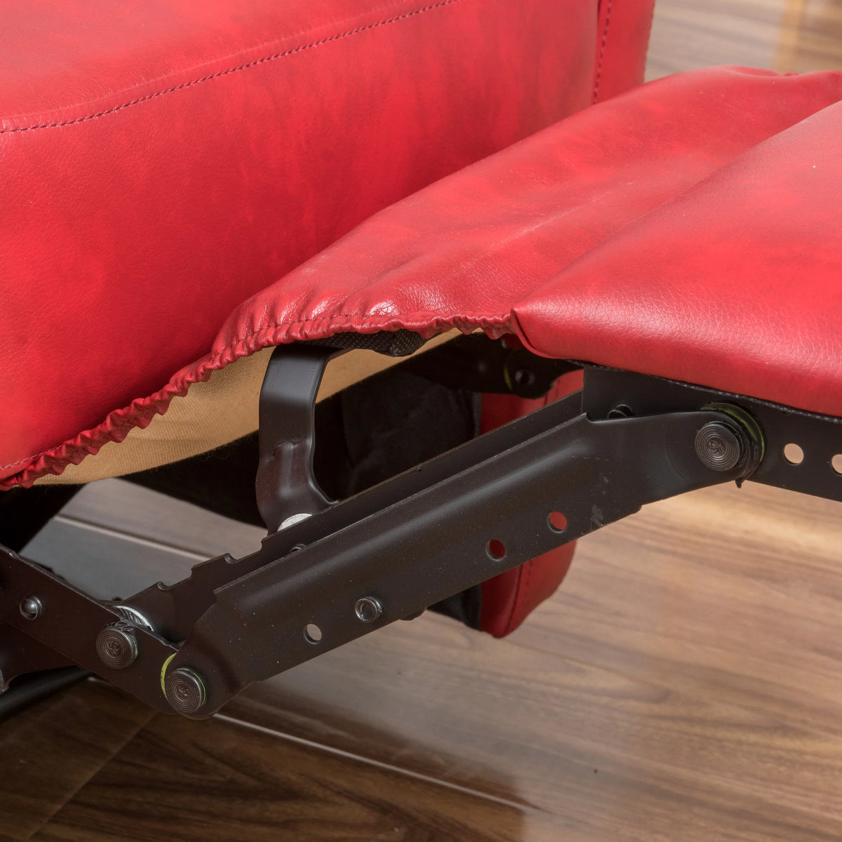 Red Faux Leather Recliner G337511