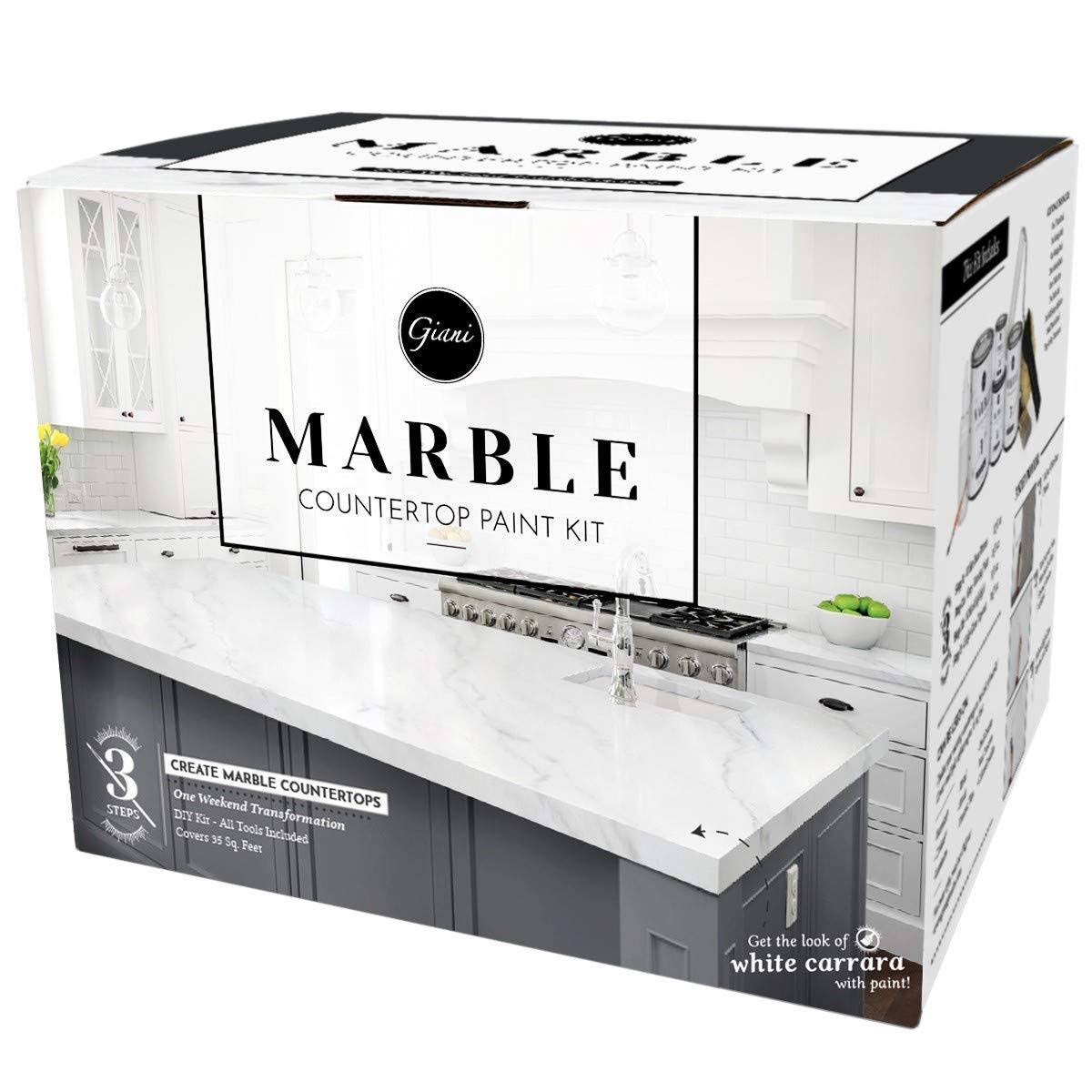 Carrara White Marble Countertop Paint Kit Z905565