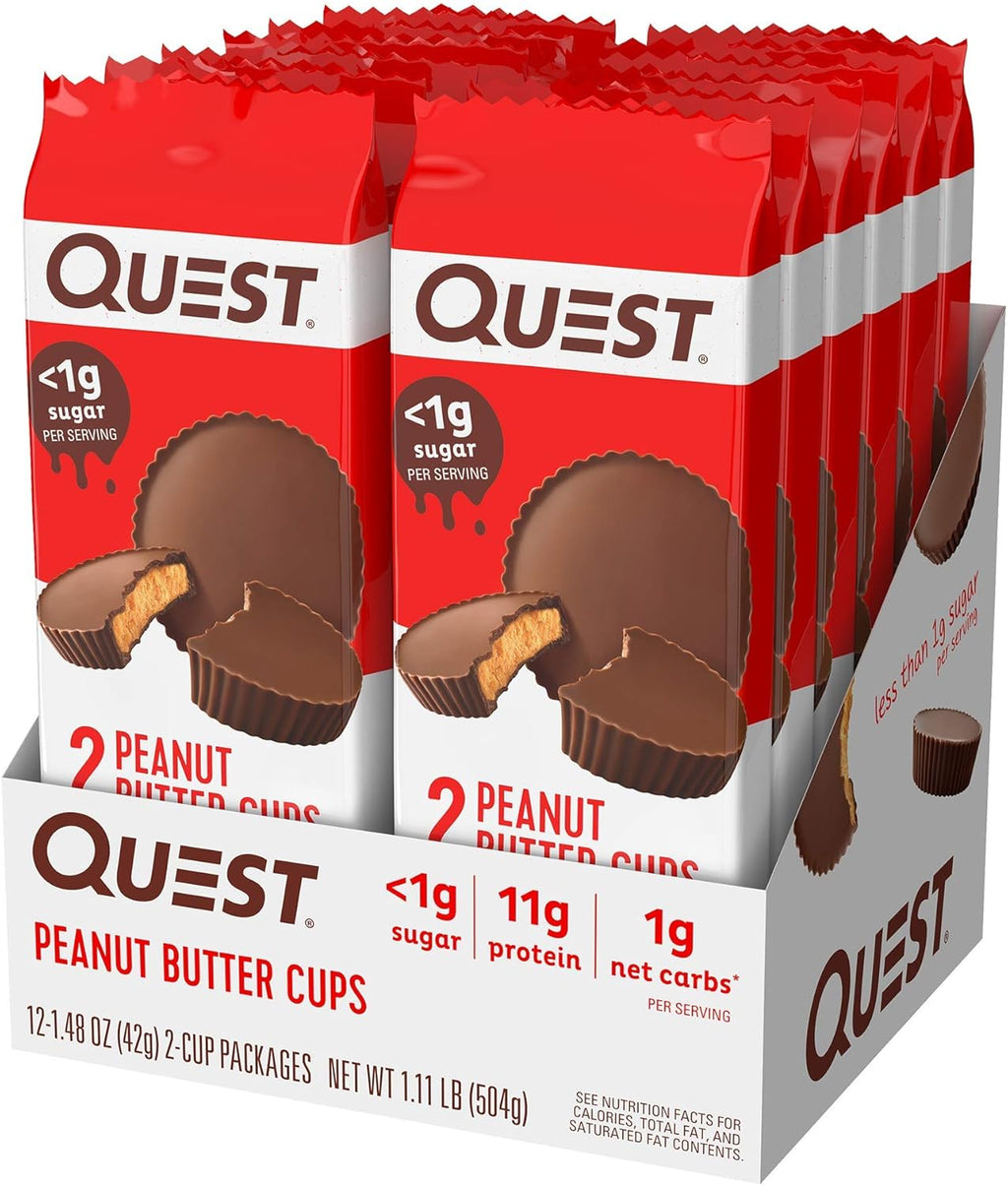 Protein Chips, Cheese Crackers & Peanut Butter Cups Variety Bundle (36 Count) J90277