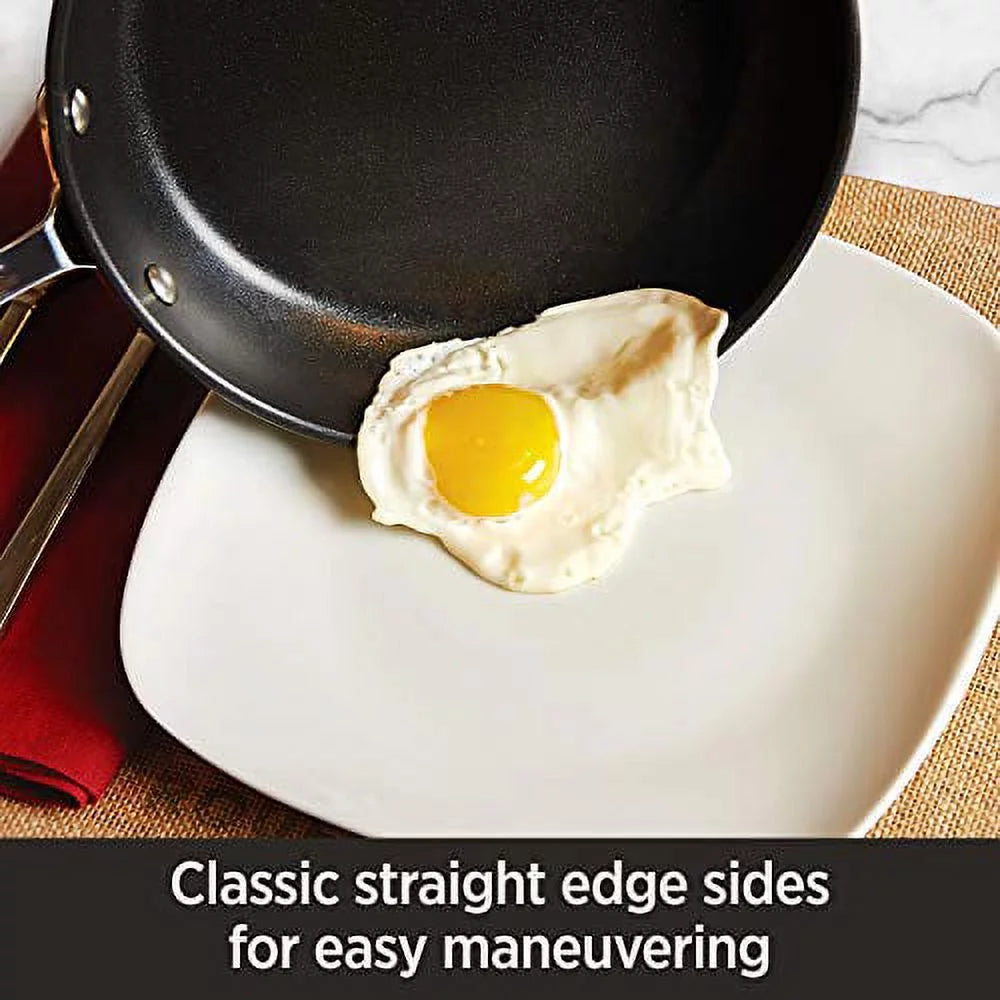 Hard Anodized Nonstick 2 Piece Fry Pan and Saute Pan Set U12234