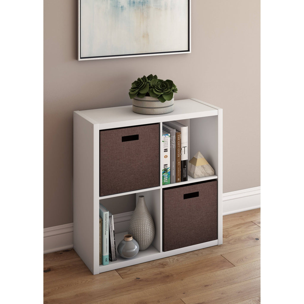 Bleached Brown Cube Bookcase Y485296