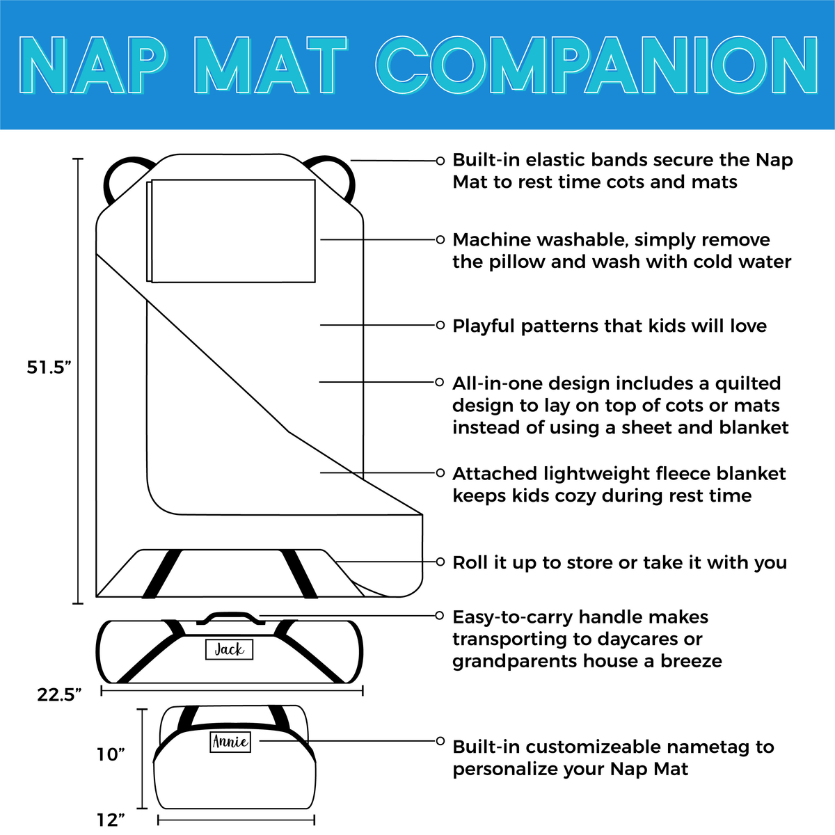 Toddler Nap Mat Y500