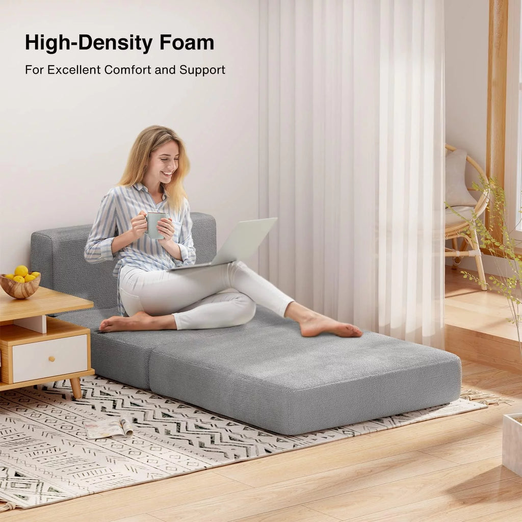Dark Gray Convertible Sleeper Sofa Bed M729870