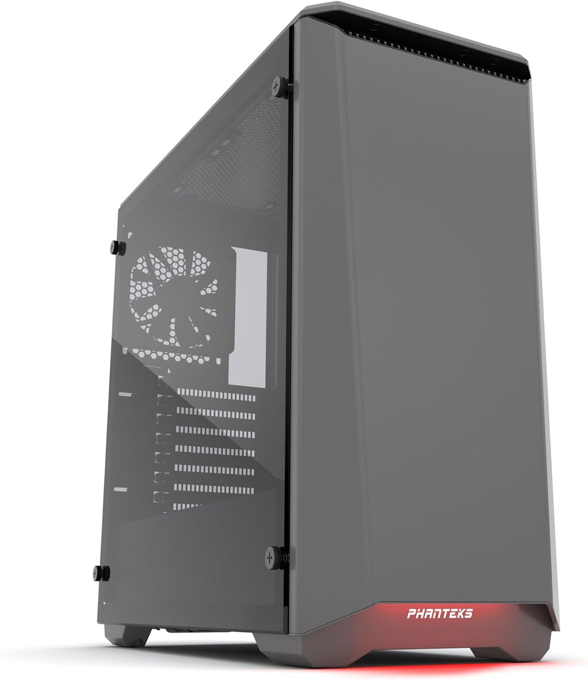 Steel ATX Mid Tower Case Tempered Glass Satin Black L342