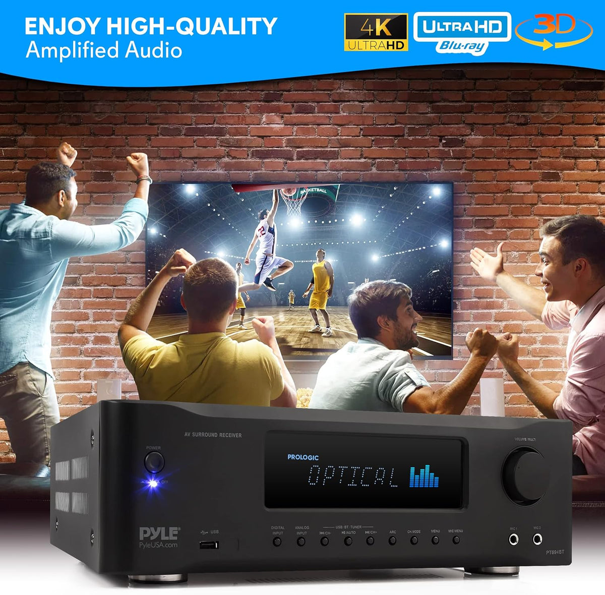 5.2-Channel Bluetooth Stereo Amplifier E636732