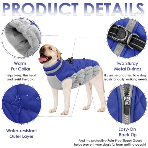 Red Dog Puffer Jacket with Harness O6265
