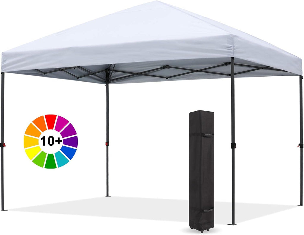 White 10x10 Pop up Canopy Tent Q896860