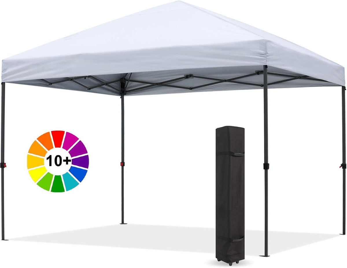 White 10x10 Pop up Canopy Tent Q896860