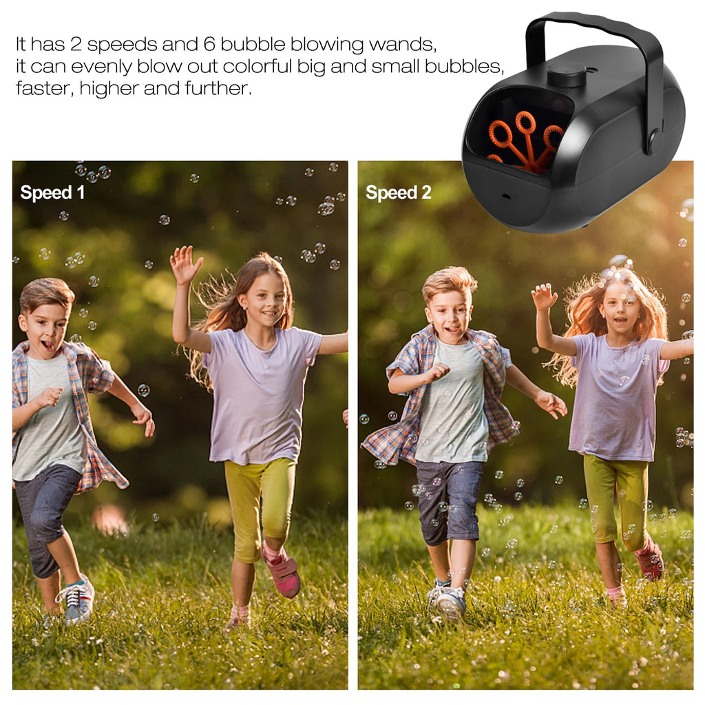 Portable Rechargeable Bubble Machine E7100