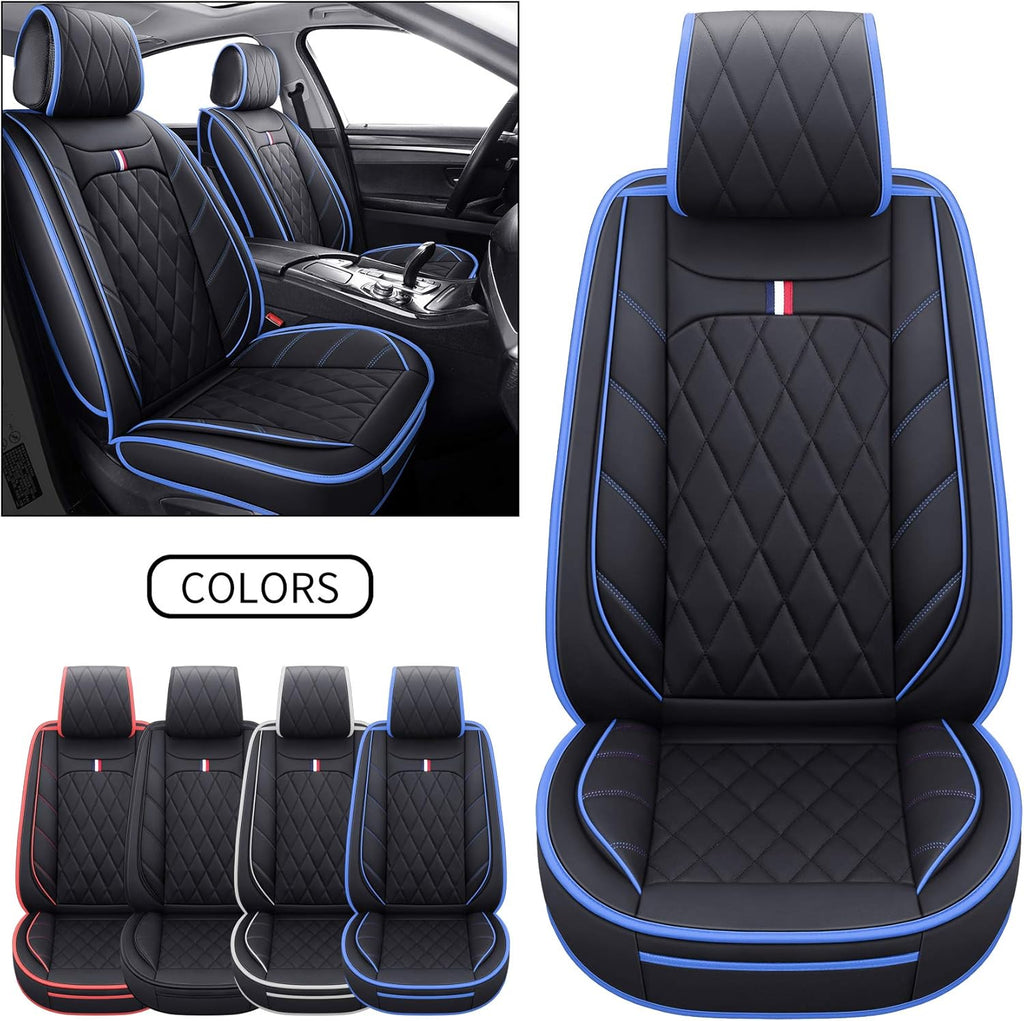 2 PCS Front Waterproof Leather Car Seat Covers J634751