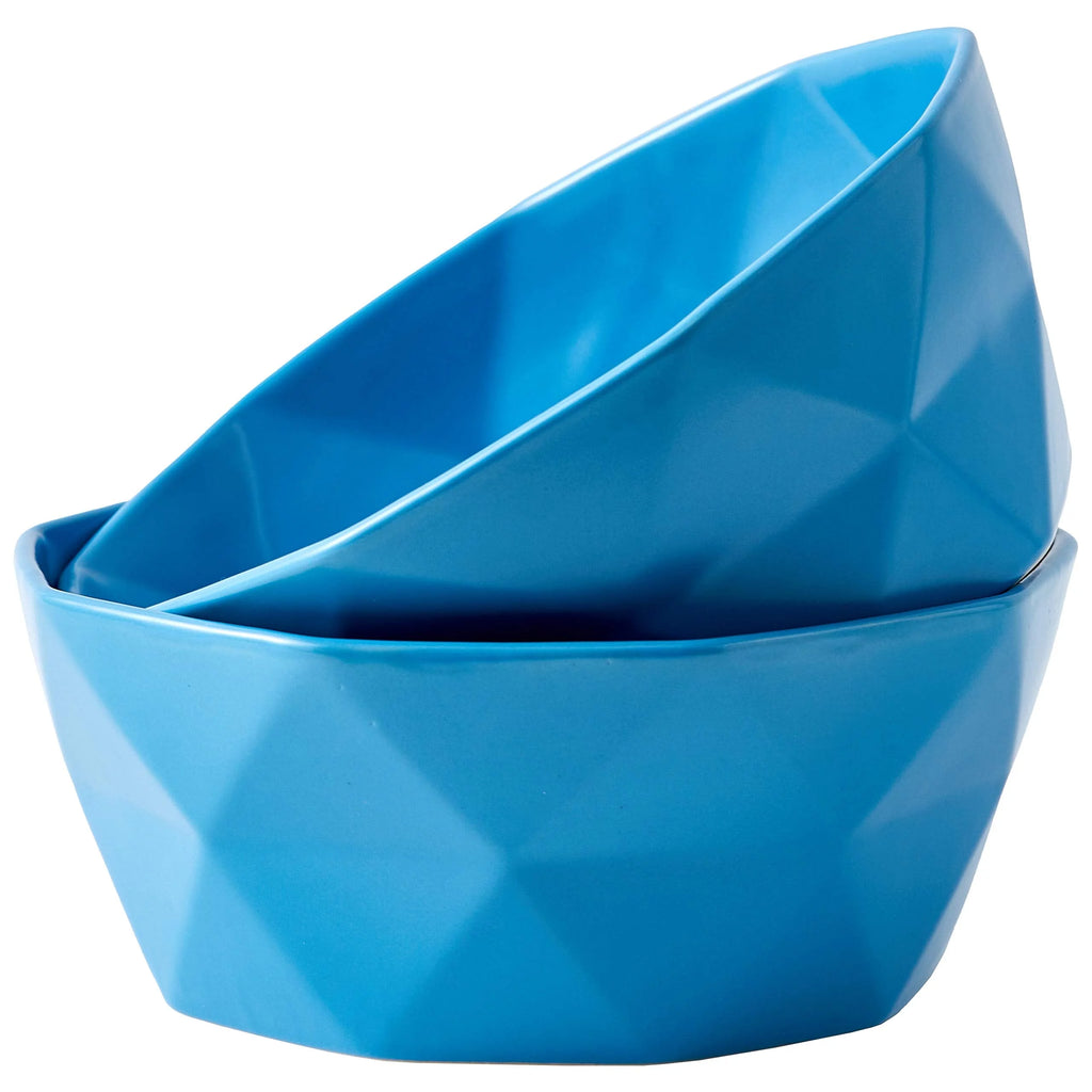 Set Of 2 Ceramic Salad Serving Bowls S58226