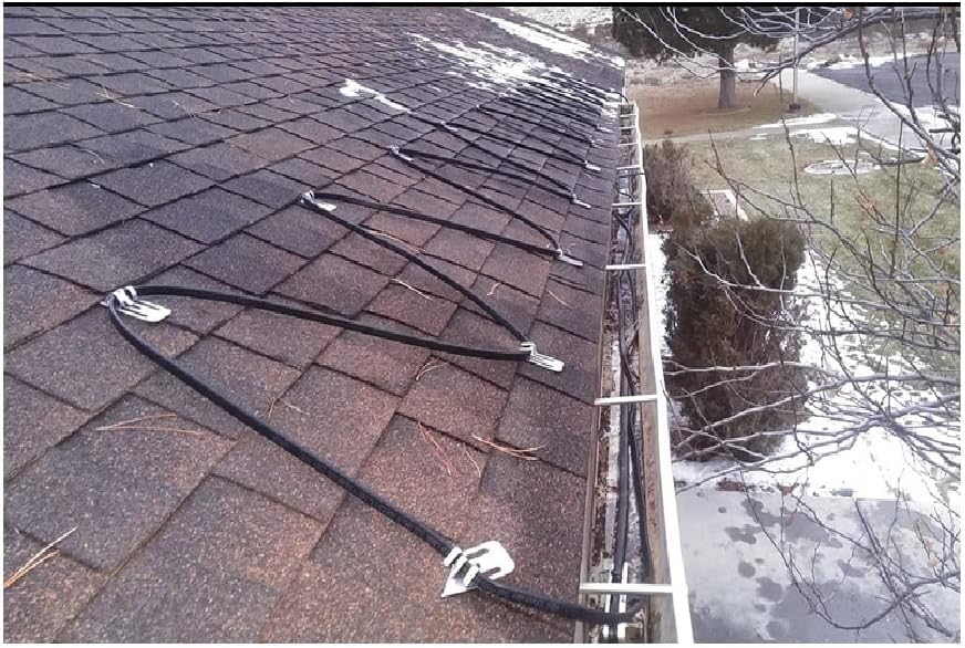 Roof Snow De-Icing Heating Cable 140 feet 8 Watts Per Foot Q760518