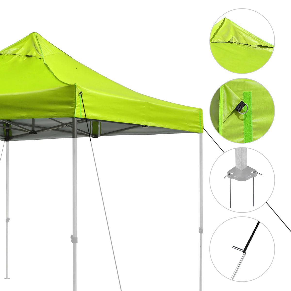 Green Glow Canopy Gazebo Top Replacement D37531