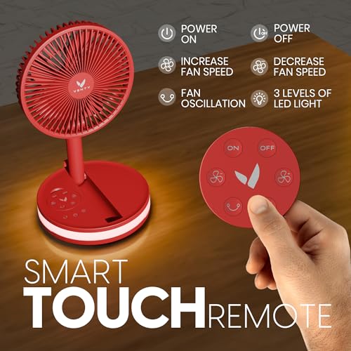 Portable Wireless Battery Operated Fan with Carry Case P317