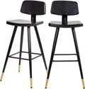 Black Adjustable Low Back Barstool W140321