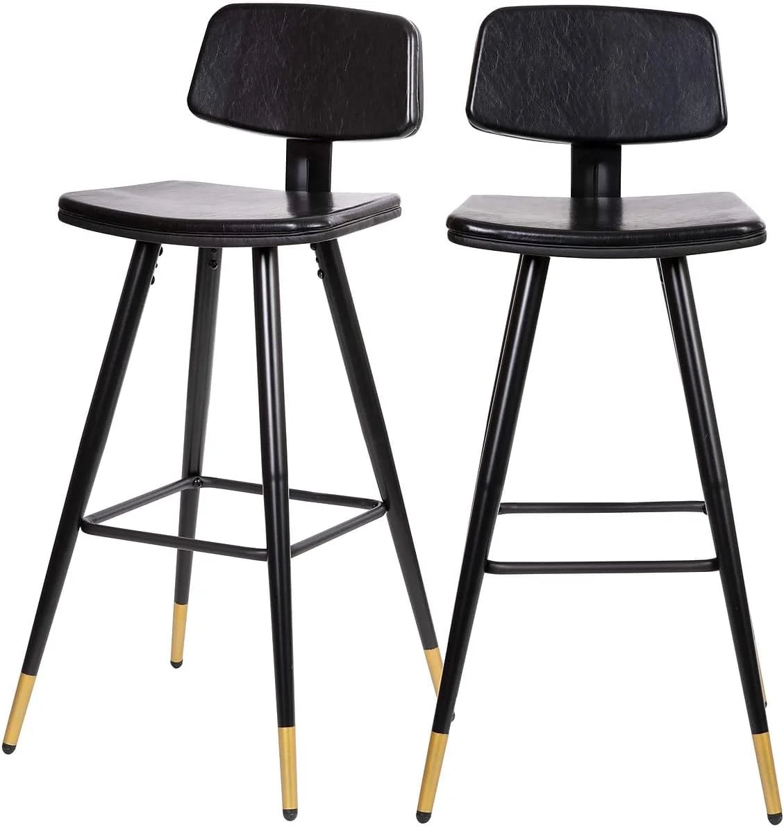 Black Adjustable Low Back Barstool W140321