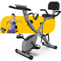 Folding Indoor Cycling Bike 330LB Capacity Magnetic Resistance S6736