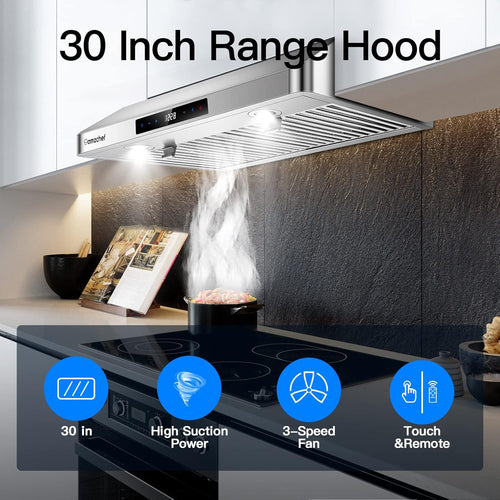 30 Inch Ducted Range Hood Under Cabinet Stainless Steel Z4297