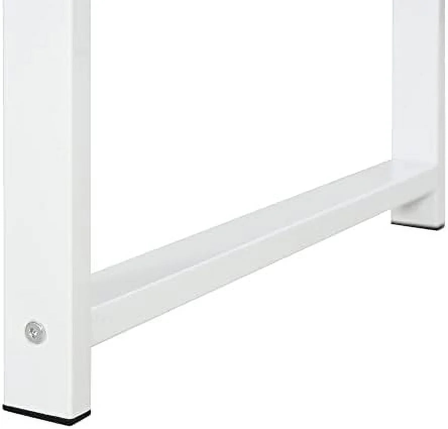 88" 2-Person Computer Desk with Shelves Natural Wood X28907