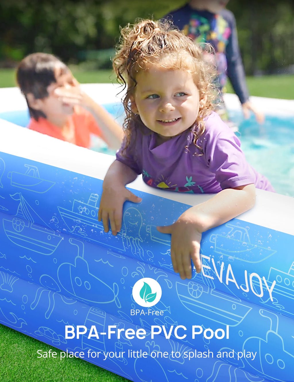 Inflatable Swimming Pools 118'' x 72'' x 20'' Y6806