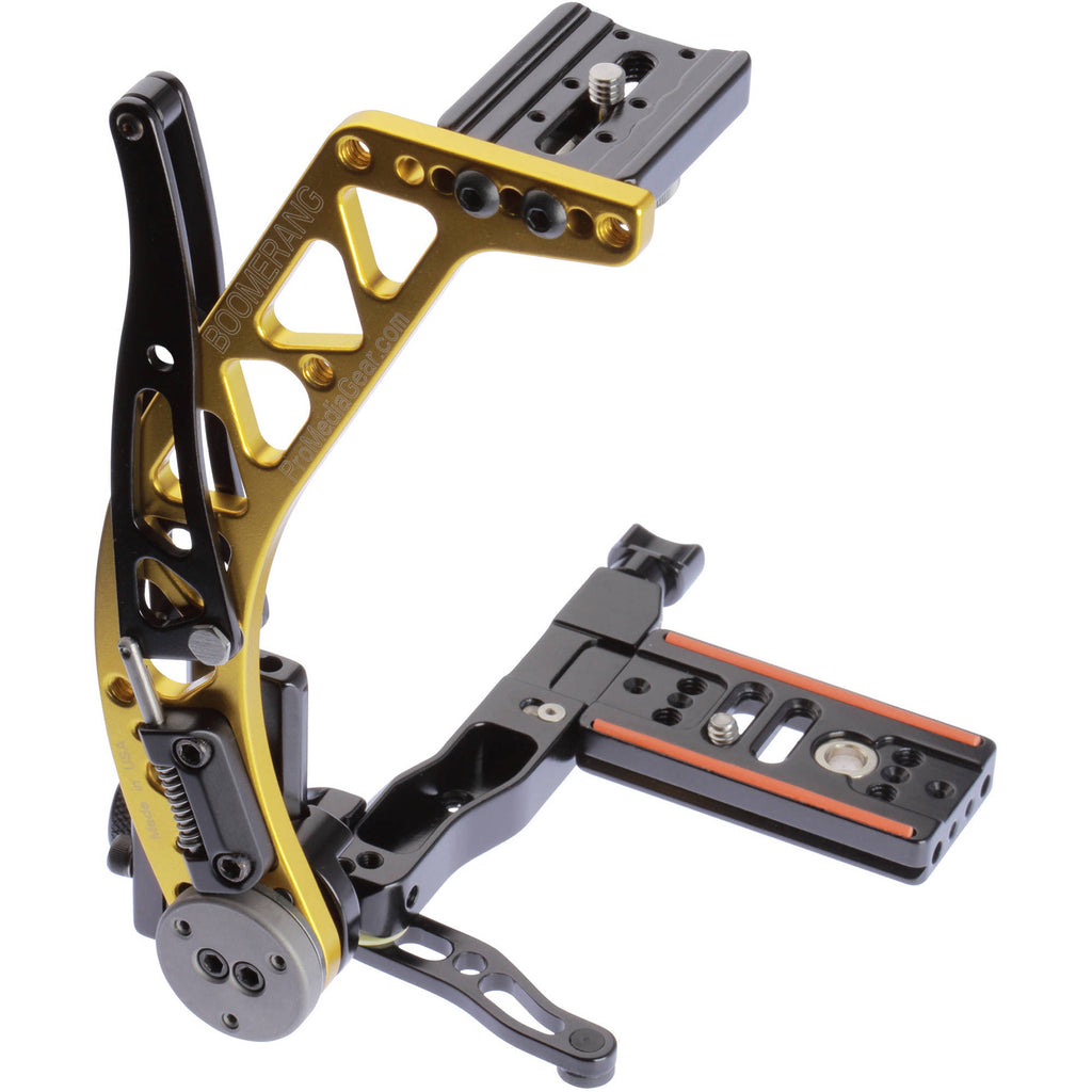 Gold Right-Handed Rotating Flash Bracket with Universal QR Plate Q61272