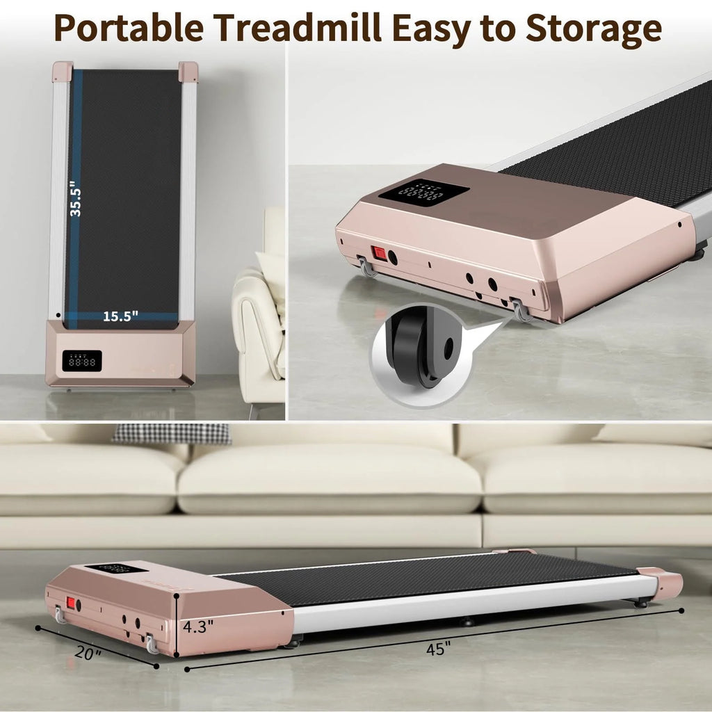 2.5Hp Ultra-Quiet Walking Pad Treadmill with Remote Control G317017