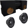 Compatible with 2005-2012 Toyota Tacoma Double Cab Dual 10 Sub Box Enclosure Y20982