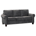 Dark Gray Microfiber Sofa B9302