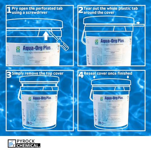 65% Granular Cal Hypo Swimming Pool Shock - 100 Pound Pail K347