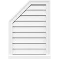Octagonal Surface Mount PVC Gable Vent with Brickmould M2061