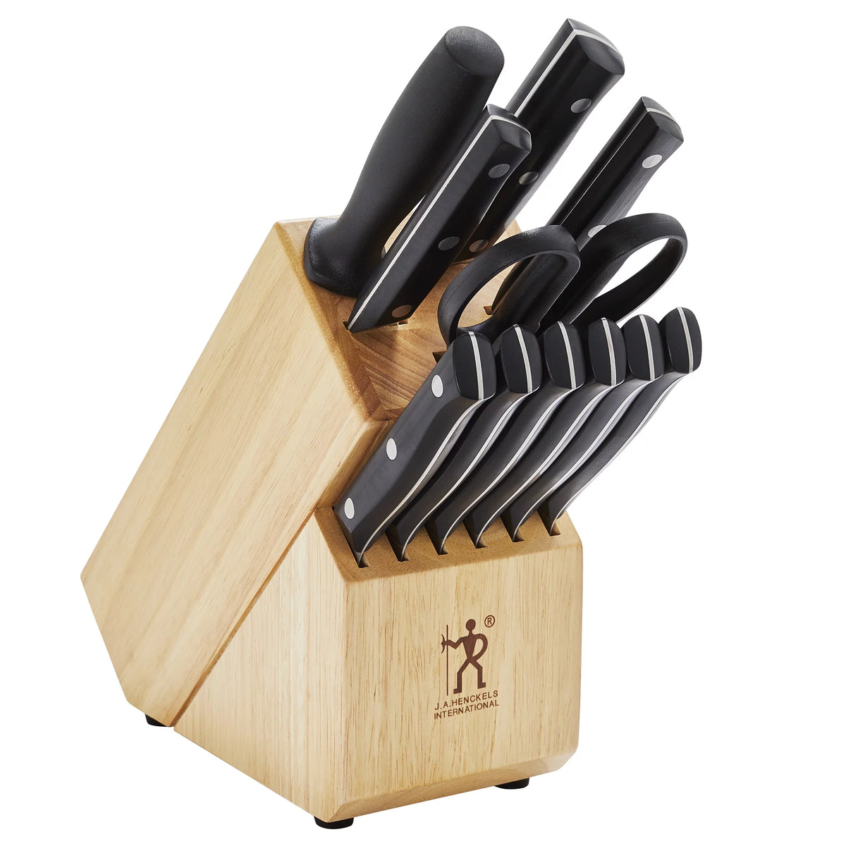 12 Pc Cutlery & Wood Block Set V6630