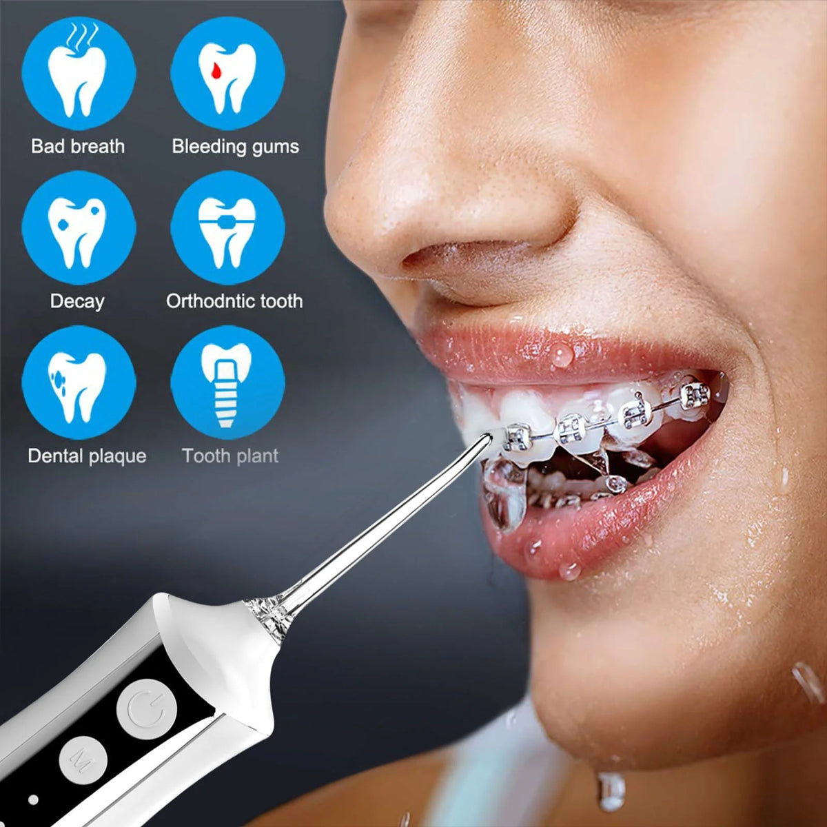 Cordless Water Flosser with 5 Modes 300ML Black N59875