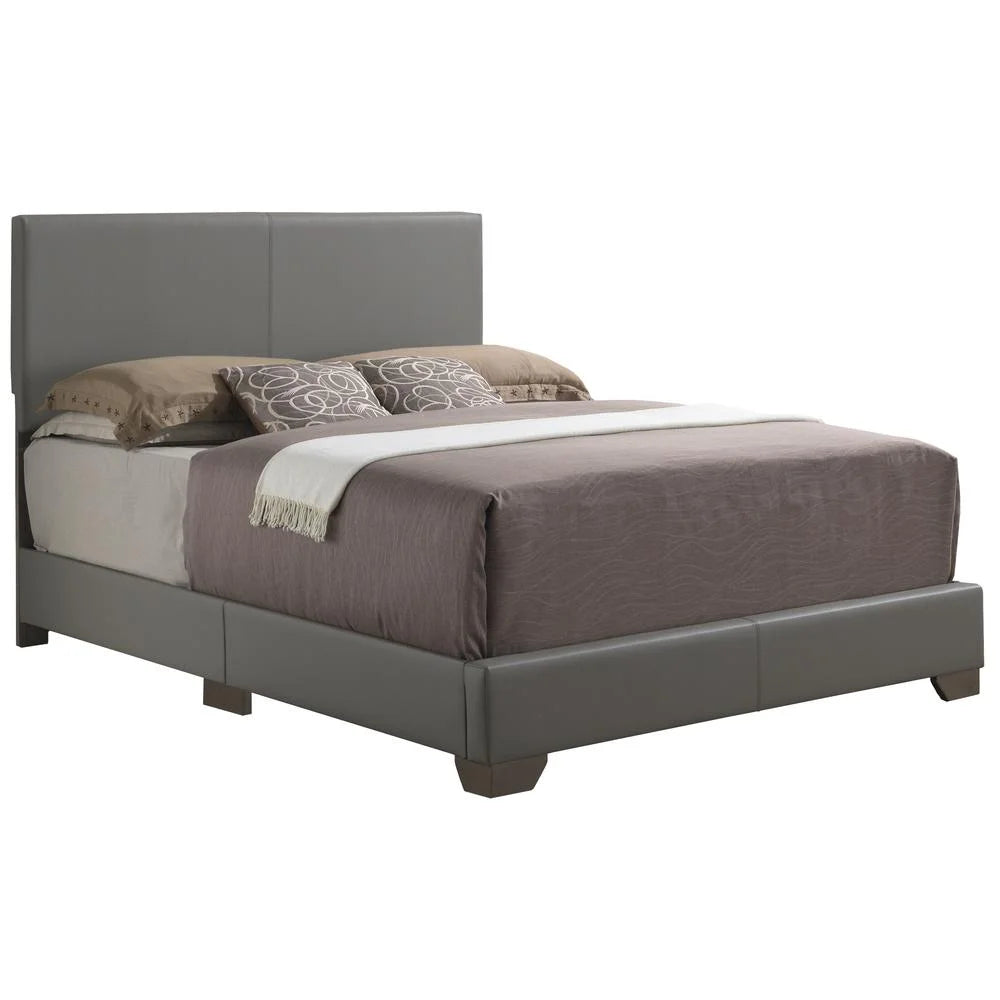 Faux Leather Upholstered King Bed R237