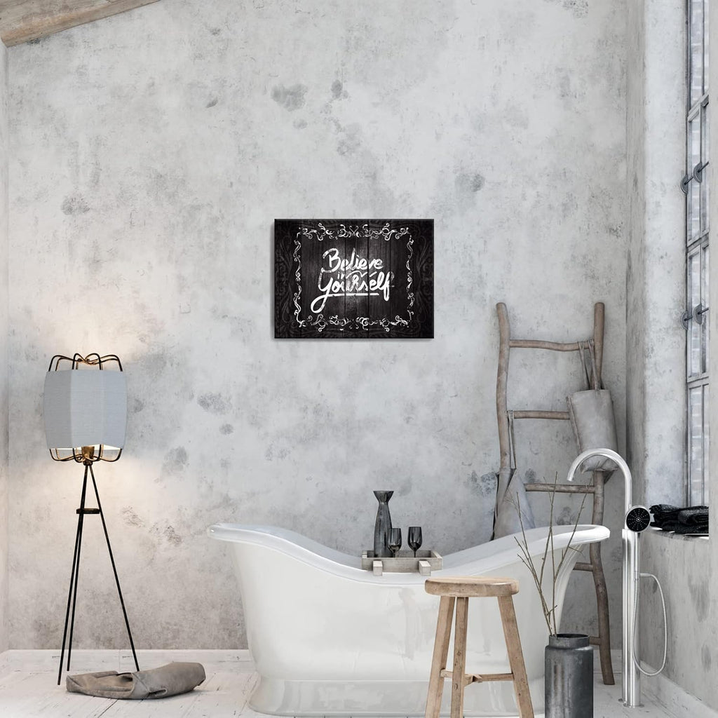 Black Framed Canvas Wall Art 12x16 inches Z312826