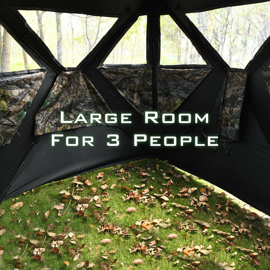 Portable 3 Person Pop-Up Hunting Blind with Carrying Bag B917