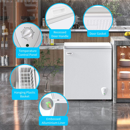 3.5 Cu.ft White Chest Freezer X70089