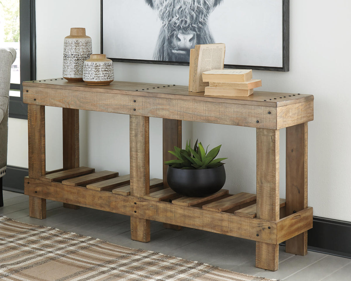 Casual Sofa Console Table Brown F5119