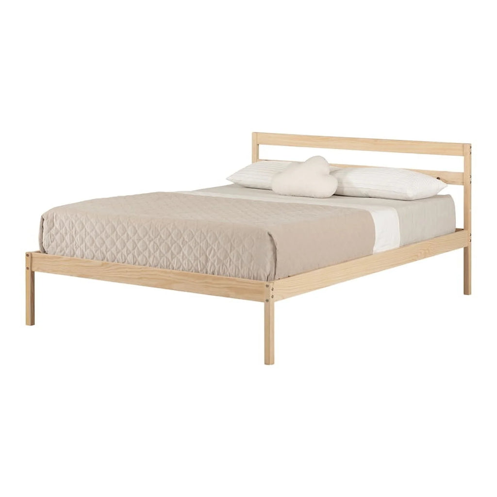 Complete Bed Full Natural Wood D825505