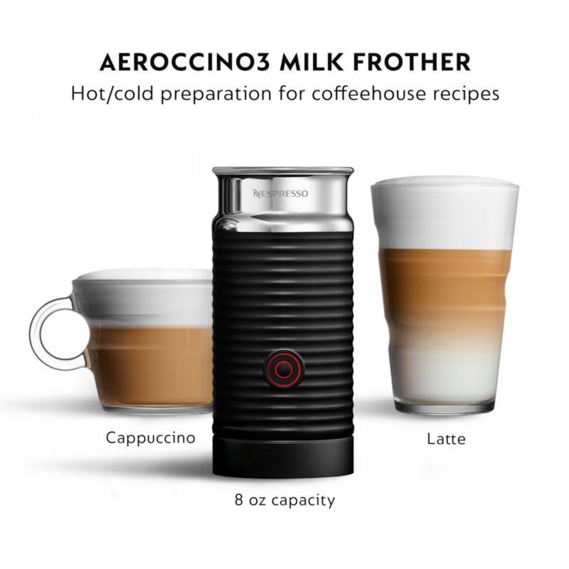 Dark Chrome Coffee Machine with Milk Frother G1096
